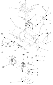 Air-Compressor Parts Diagram and Parts List for OF45175A  Campbell Hausfeld Compressor